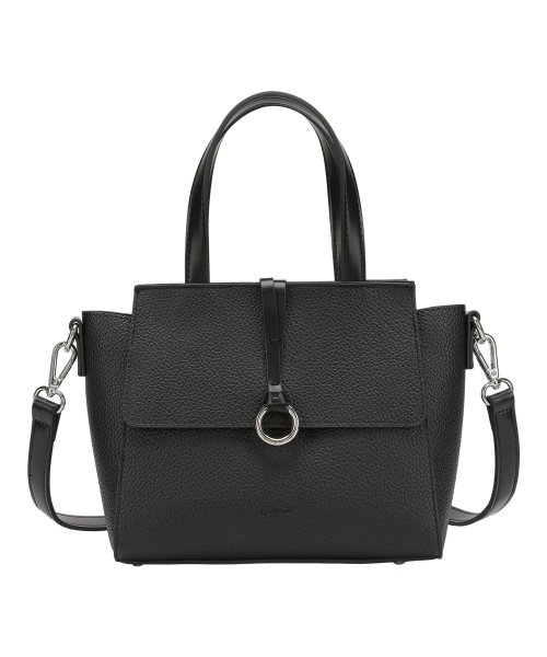 Ungrid(アングリッド)/ アングリッド Ungrid トートバッグ ショルダー ミニ レディース ファスナー付き 斜めがけ MINI HAND BAG 53060B/ブラック