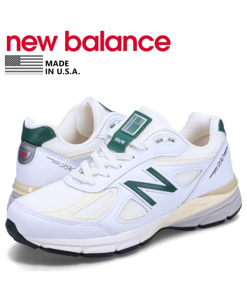 new balance(ニューバランス)/ ニューバランス new balance 990 スニーカー メンズ Dワイズ MADE IN USA ホワイト 白 U990TC4/その他
