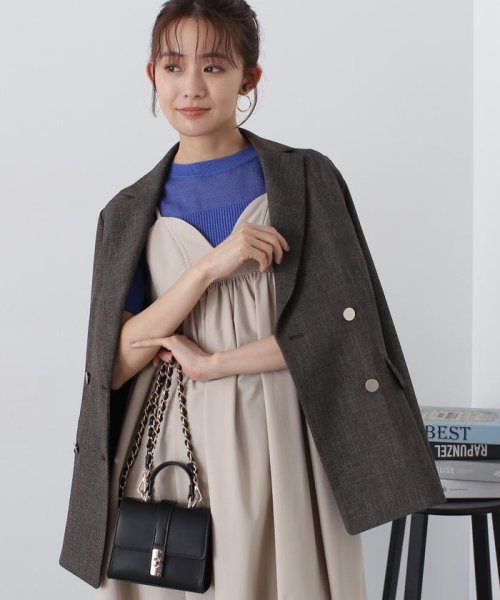 N Natural Beauty Basic(エヌナチュラルビューティベーシック)/ダブルブレストテーラードジャケット《S Size Line》 24SS/ブラウン