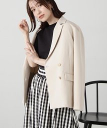 N Natural Beauty Basic(エヌナチュラルビューティベーシック)/ダブルクロステーラージャケット 24SS/エクリュ