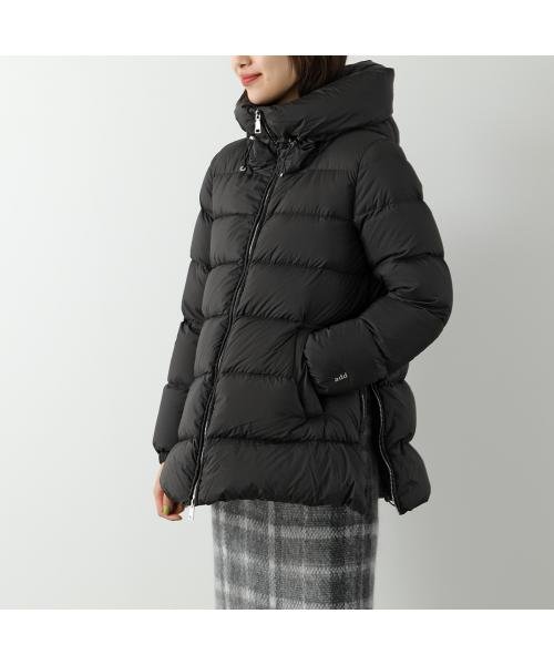 add ダウンコート 6AW443 サイドジッパー フーテッド ジャケット ダウンコート 6AW443 フーテッド