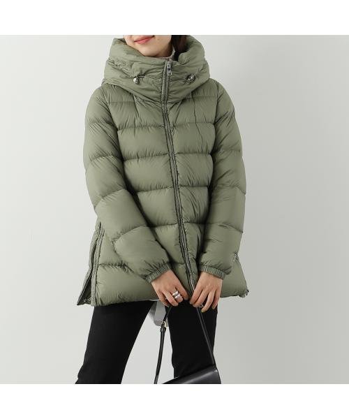 add ダウンコート 6AW443 サイドジッパー フーテッド ジャケット ダウンコート 6AW443 フーテッド