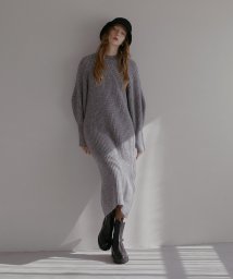 MIELI INVARIANT(ミエリ インヴァリアント)/Air Yarn Soft Knit Onepiece/グレー