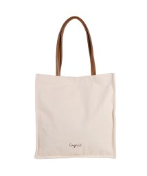 Ungrid(アングリッド)/ アングリッド Ungrid トートバッグ キャンパス ラージ レディース A4対応 大きめ ウォッシュド コットン TOTE BAG アイボリー グレー カー/アイボリー