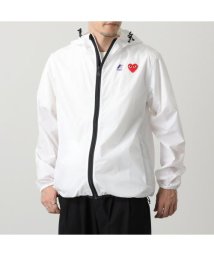 COMME des GARCONS(コムデギャルソン)/COMME des GARCONS ブルゾン PLAY J501 ナイロン パーカー/ホワイト