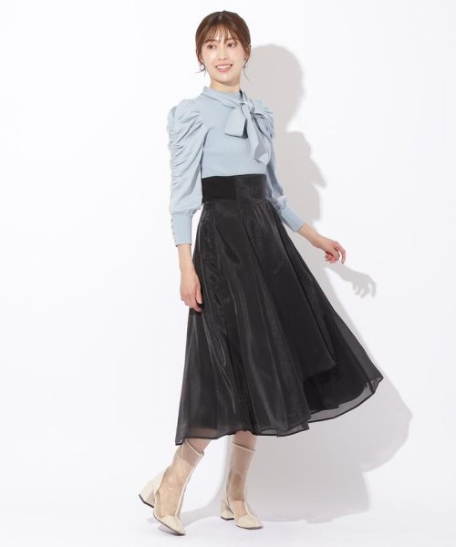 サイドリブシアー＆チュールスカート(505851372) | アンドクチュール  