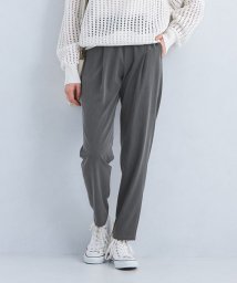 green label relaxing(グリーンレーベルリラクシング)/【WEB限定】［size SHORT/TALLあり］T/R/PU オルマイ テーパード パンツ/DK.GRAY