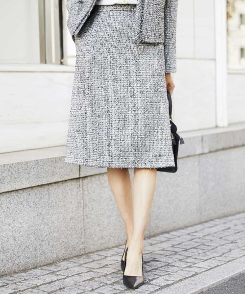 [セットアップ対応]ファンシーツイードセミタイトスカート 人気・おすすめ｜使いやすい・旅行におすすめ 品質保証 全国発送 在庫限り