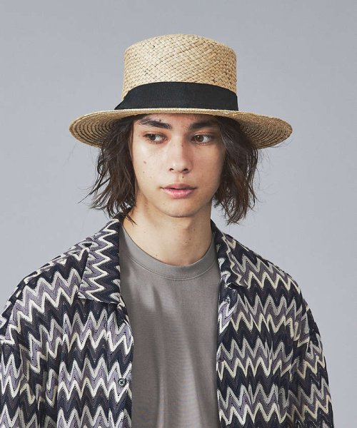 ABAHOUSE(ABAHOUSE)/【RUBEN/ルーベン】NATURAL BOWTER HAT/カンカン帽/ベージュ系その他2