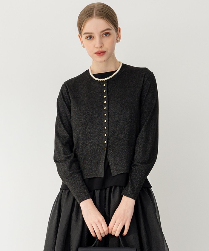 ブラック系｜カーディガン｜23区 (Lサイズ)(ニジュウサンク Lサイズ