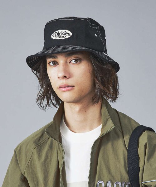 ABAHOUSE(ABAHOUSE)/【DICKIES/ディッキーズ】WAPPEN BUCKET HAT / ワッペン/ブラック
