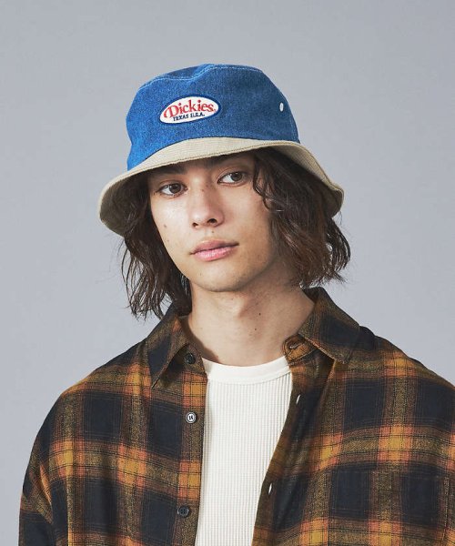 ABAHOUSE(ABAHOUSE)/【DICKIES/ディッキーズ】WAPPEN BUCKET HAT / ワッペン/サックスブルー