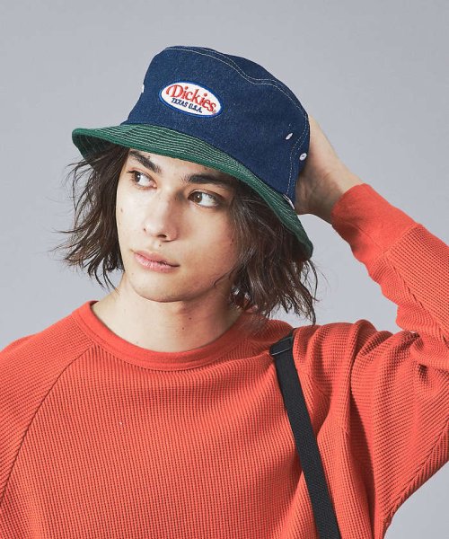ABAHOUSE(ABAHOUSE)/【DICKIES/ディッキーズ】WAPPEN BUCKET HAT / ワッペン/インディゴ
