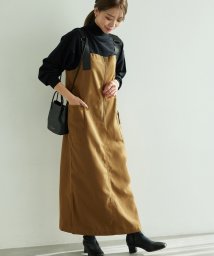 ROPE' PICNIC(ロペピクニック)/【WEB限定】【Dickies/ディッキーズ】起毛ポリツイルジャンスカ/キャメル（25）