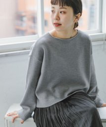 ITEMS URBANRESEARCH(アイテムズ アーバンリサーチ（レディース）)/『静電気防止』『洗濯可』ボートネックニットプルオーバー/L.GRY