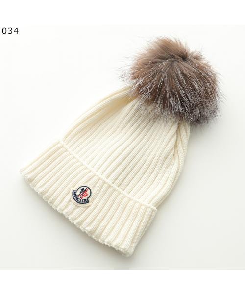 セール】MONCLER KIDS ニット帽 3B00028 04S01 ウール リブ(505852255  
