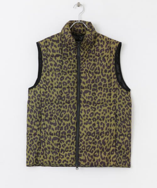 SENSE OF PLACE by URBAN RESEARCH(センスオブプレイス バイ アーバンリサーチ)/TAION　W－ZIP DOWN VEST A/LEOPARD