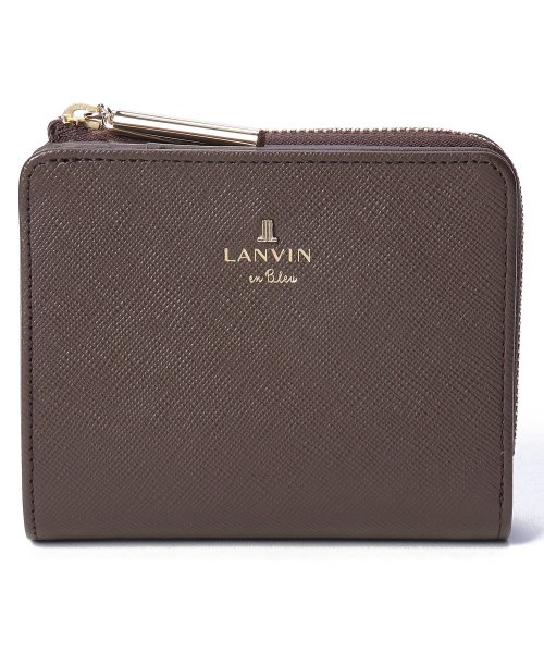 LANVIN en Bleu(BAG)(ランバンオンブルー（バッグ）)/リュクサンブール2つ折り財布/ダークブラウン