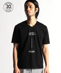HIDEAWAYS NICOLE(ハイダウェイ ニコル)/【20周年記念】激シルケットロゴプリント半袖Tシャツ/49ブラック