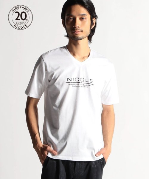 HIDEAWAYS NICOLE(ハイダウェイ ニコル)/【20周年記念】激シルケットロゴプリント半袖Tシャツ/91その他2