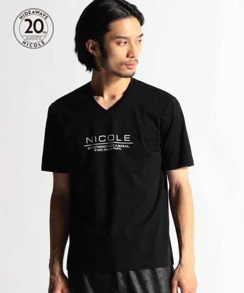 HIDEAWAYS NICOLE(ハイダウェイ ニコル)/【20周年記念】激シルケットロゴプリント半袖Tシャツ/92その他3