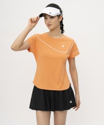 le coq sportif (ルコックスポルティフ)/【クーリング】サンスクリーンゲームシャツ/オレンジ