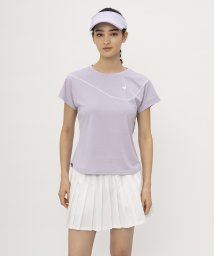 le coq sportif (ルコックスポルティフ)/【クーリング】サンスクリーンゲームシャツ/パープル