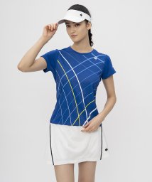 le coq sportif (ルコックスポルティフ)/【クーリング】サンスクリーングラフィックゲームシャツ/ブルー