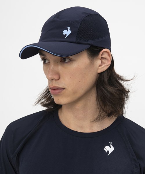 le coq sportif (ルコックスポルティフ)/ドライメッシュキャップ/ネイビー