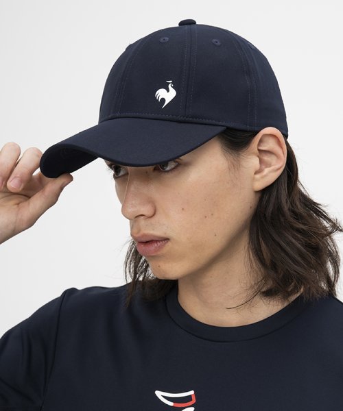 le coq sportif (ルコックスポルティフ)/3Dロゴ8パネルキャップ/ネイビー