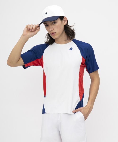 le coq sportif (ルコックスポルティフ)/エールフォルム ゲームシャツ/ホワイト