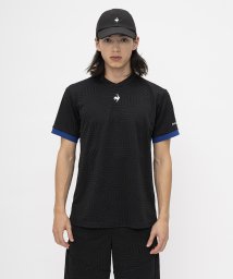 le coq sportif (ルコックスポルティフ)/ジャガードゲームシャツ/ブラック