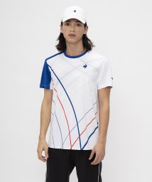 le coq sportif (ルコックスポルティフ)/【クーリング】サンスクリーングラフィックゲームシャツ/ホワイト