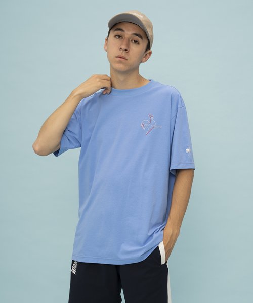 le coq sportif (ルコックスポルティフ)/【UV CUT】半袖Tシャツ/ブルー