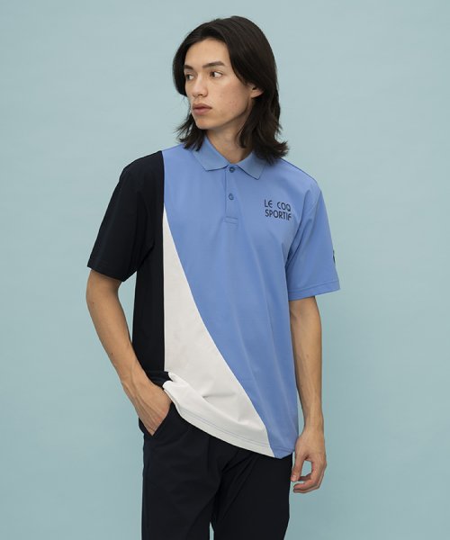 le coq sportif (ルコックスポルティフ)/【クーリング】ヘランカサンスクリーン 襟付きシャツ/ブルー