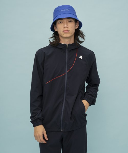 le coq sportif (ルコックスポルティフ)/【クーリング/はっ水】フーデッドジャケット(サンスクリーン)/ネイビー