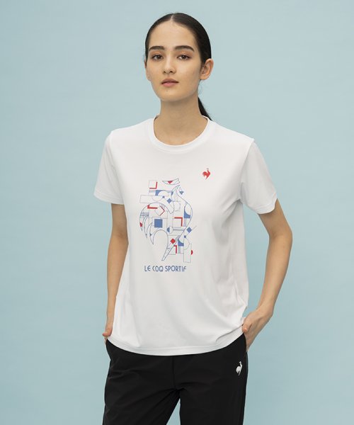 le coq sportif (ルコックスポルティフ)/【クーリング】サンスクリーン 半袖Tシャツ/ホワイト
