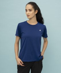 le coq sportif (ルコックスポルティフ)/ジャガードニット 半袖Tシャツ/ブルー