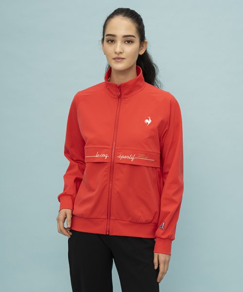 le coq sportif (ルコックスポルティフ)/ヘランカジャージ スタンドジャケット/レッド