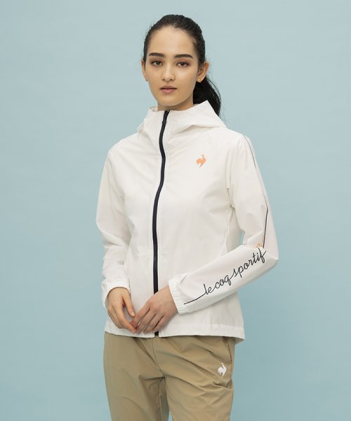 le coq sportif (ルコックスポルティフ)/【はっ水】ストレッチクロス ジャケット(池田エライザ着用)/ホワイト