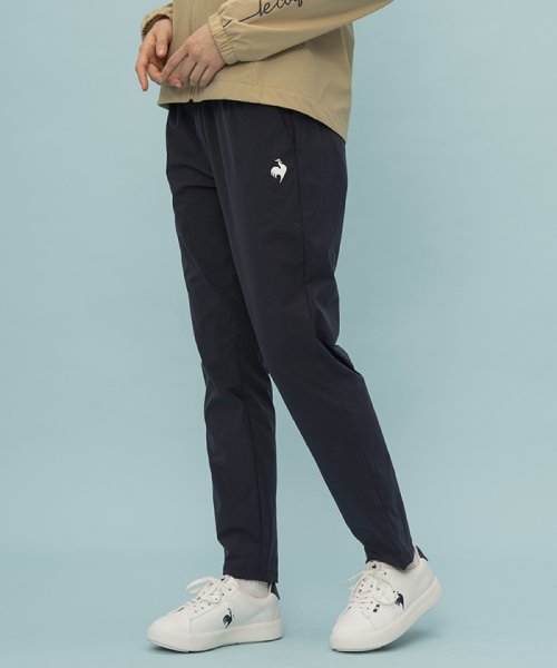 le coq sportif (ルコックスポルティフ)/【はっ水】ストレッチクロス ロングパンツ(池田エライザ着用)/ネイビー