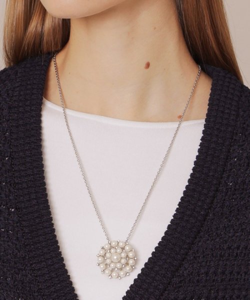 パールブローチ2WAYネックレス 