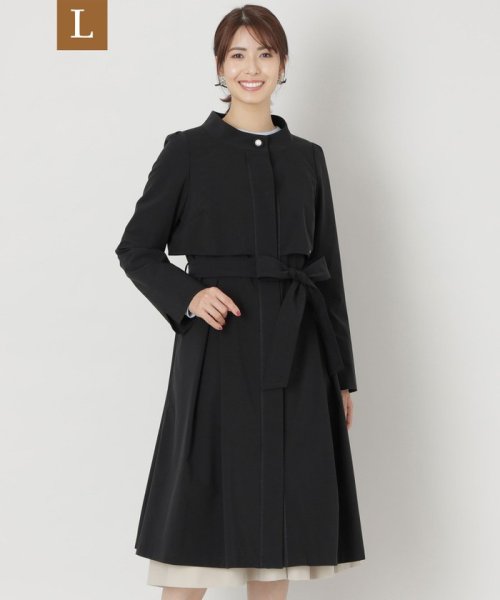 セール】【L】タフタストレッチスタンドカラー コート(505843178  