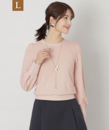 TO BE CHIC(L SIZE)(トゥービーシック Lサイズ)/【L】レーヨンナイロン プルオーバーニット/ピンク