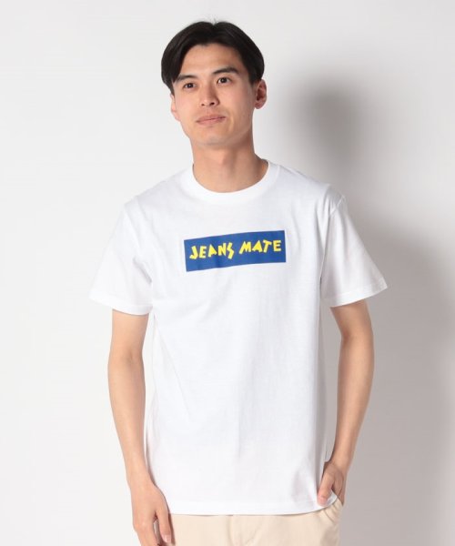 JEANS MATE(ジーンズメイト)/通販限定！ 65周年記念アイテム JEANSMATE クラシックロゴTシャツ/ホワイトB