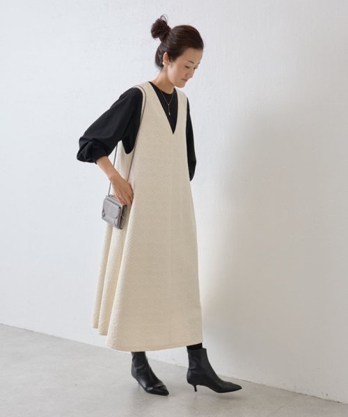 コットンジャガードワンピース 