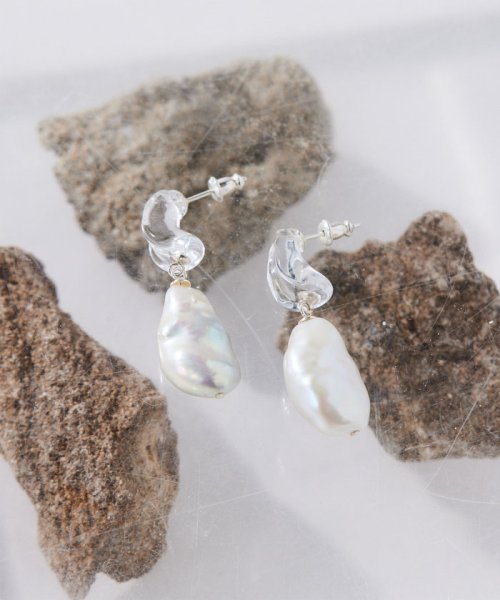 【Lemme×2.718】Glassバロックパールピアス 人気・おすすめ｜使いやすい・旅行におすすめ 品質保証 全国発送 日本国内発送・最短翌日お届け