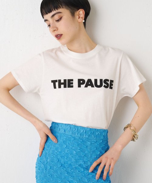 Whim Gazette(ウィムガゼット)/【THE PAUSE】THE PAUSE Tシャツ/オフホワイト