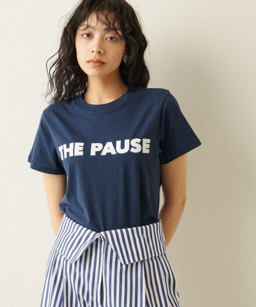 Whim Gazette(ウィムガゼット)/【THE PAUSE】THE PAUSE Tシャツ/ネイビー