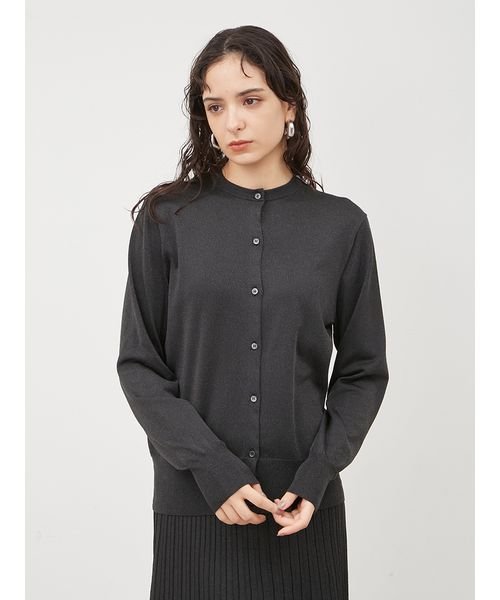  【WEB限定カラー】SET UPラメニットクルーネックカーディガン